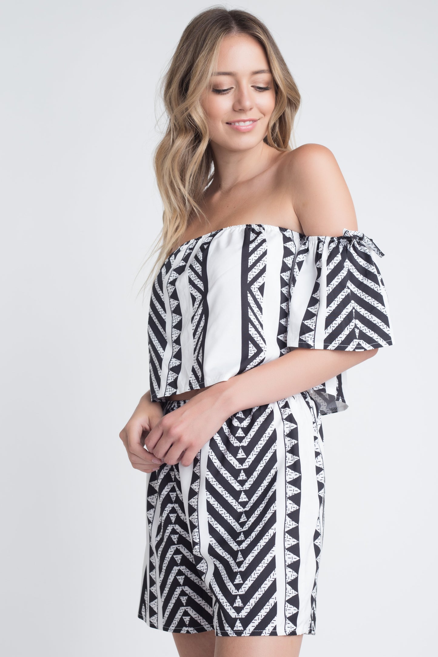 Aztek Off Shoulder 2 Piece Set