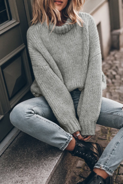 Oversize turtleneck sweater