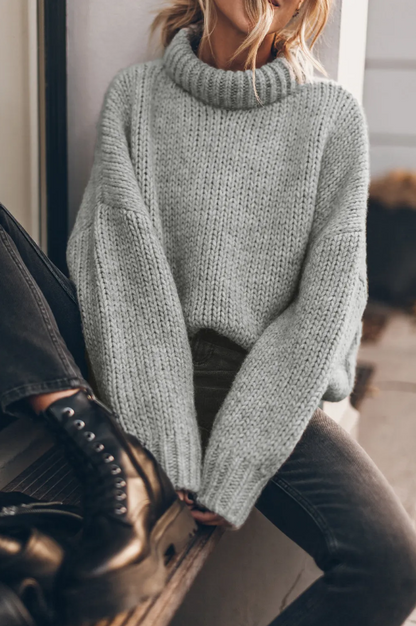 Oversize turtleneck sweater