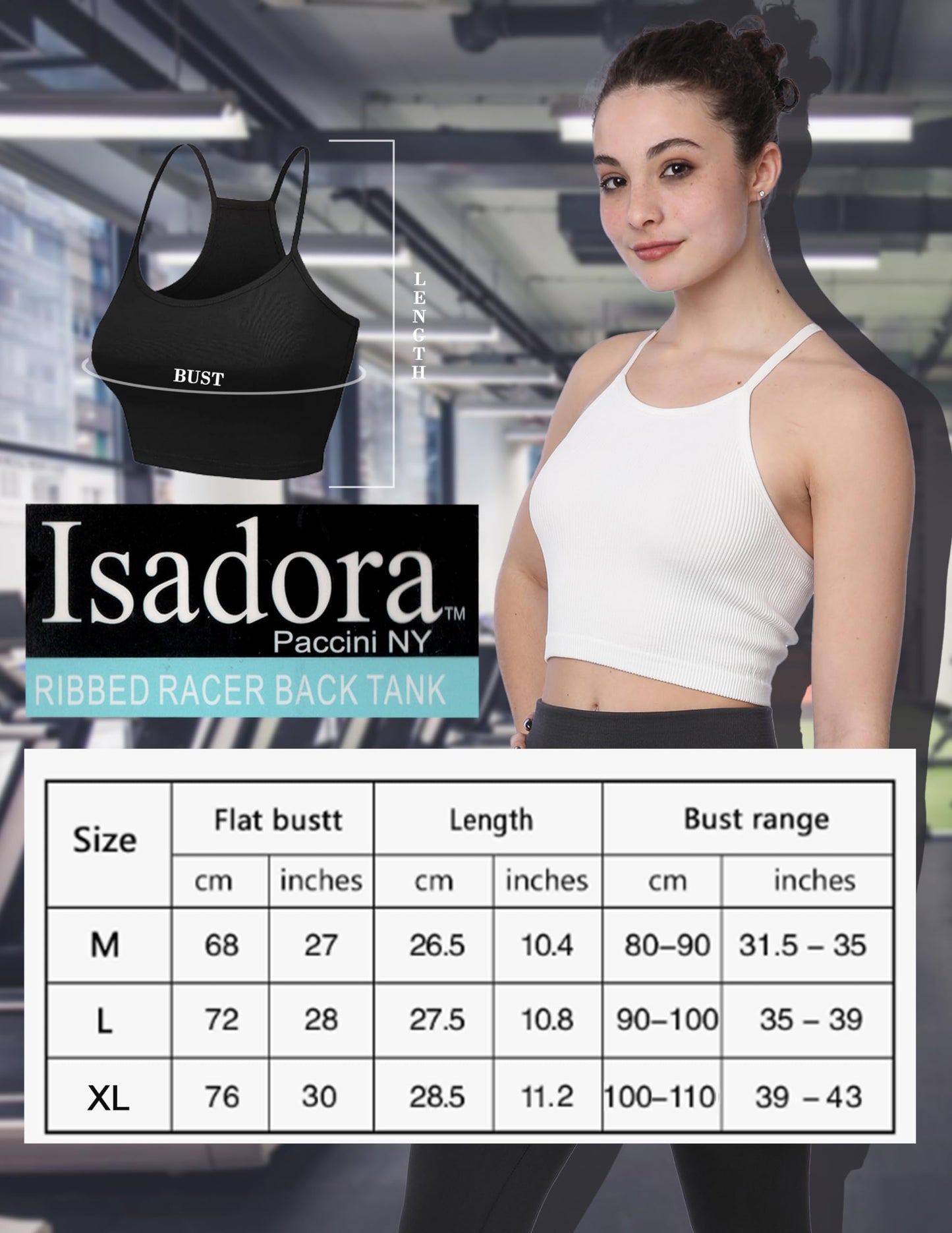 Isadora Paccini Women's Grape Sleveeless Ribbed Scoop Neck Crop Tops