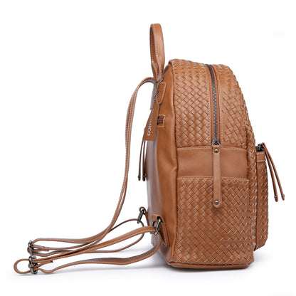 Woven Backpack Purse