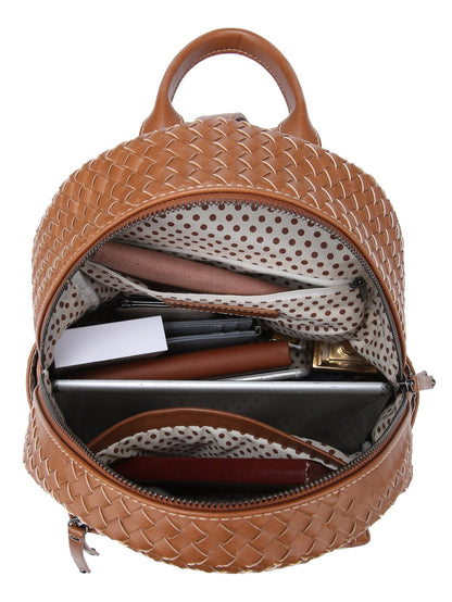 Woven Backpack Purse