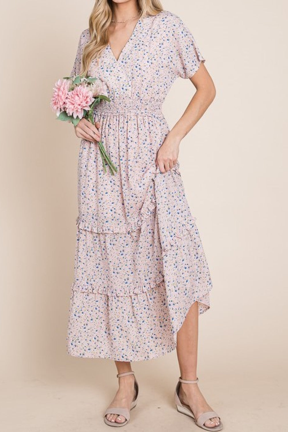 Sweet Talk Kimono Sleeve Maxi Dress