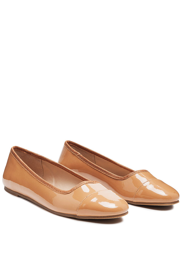 Camella Round Toe Ballerina Flat Shoes