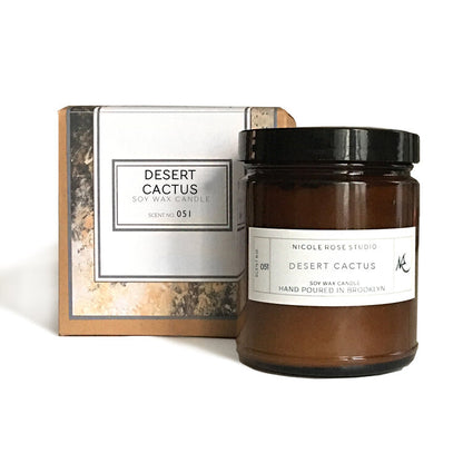 Desert Cactus Scented Soy Wax Candle