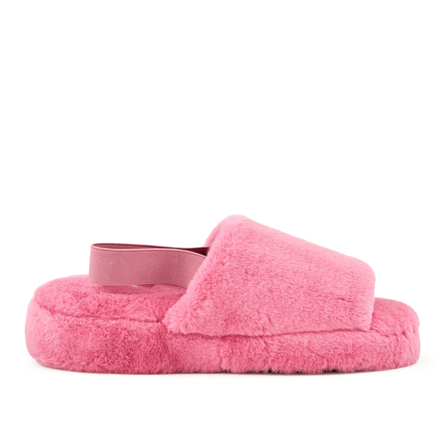 Lisbon Faux Fur Slipper Coral