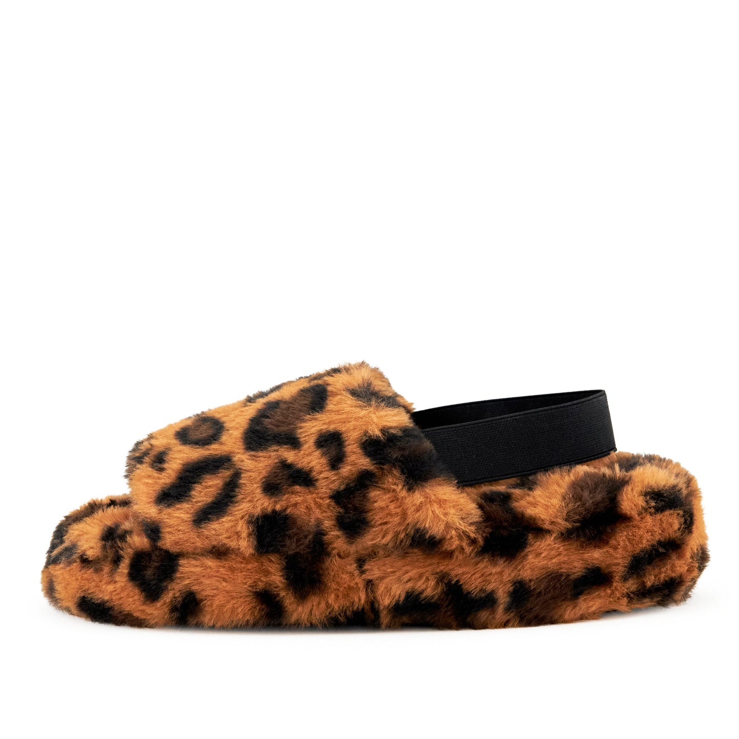 Lisbon Faux Fur Slipper Leopard