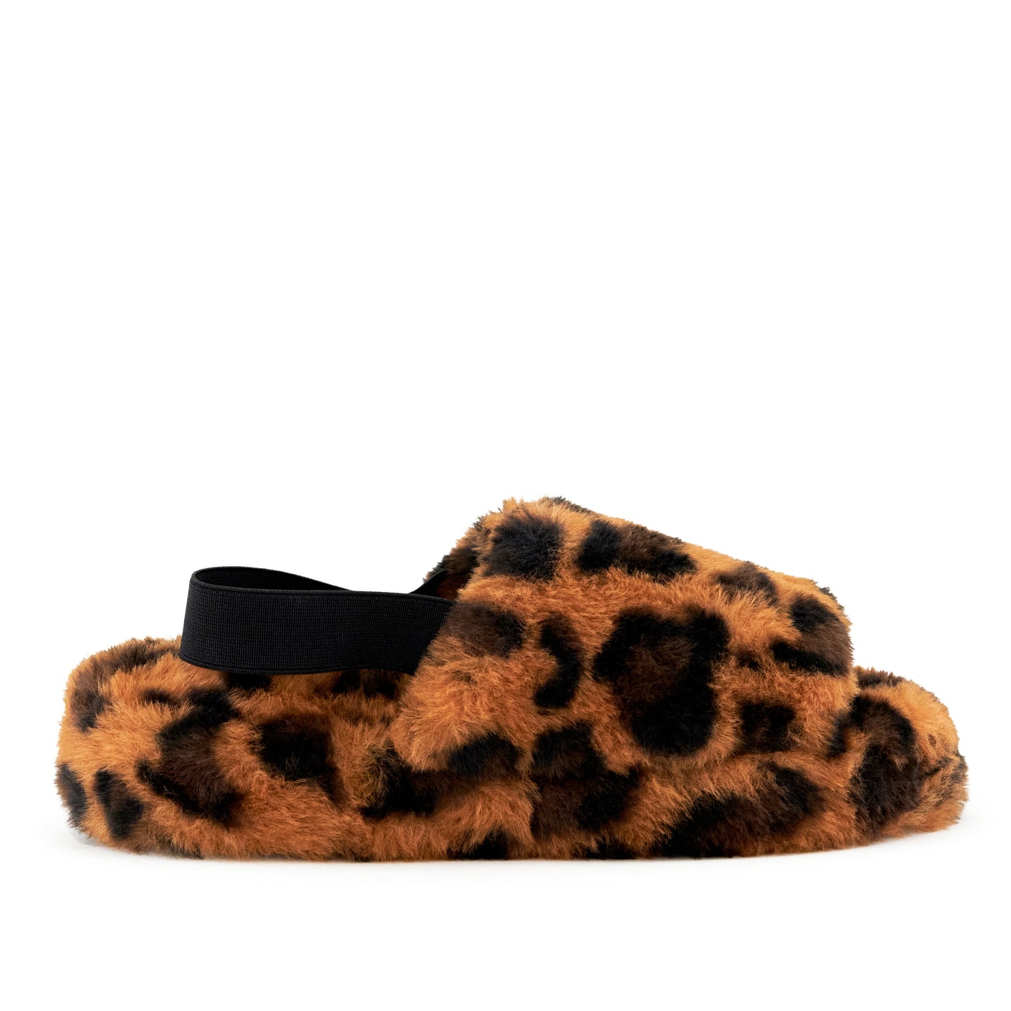 Lisbon Faux Fur Slipper Leopard