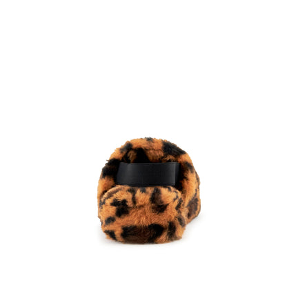 Lisbon Faux Fur Slipper Leopard