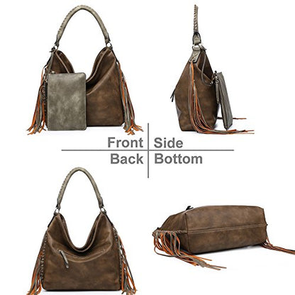 Women hobo bag finge purse