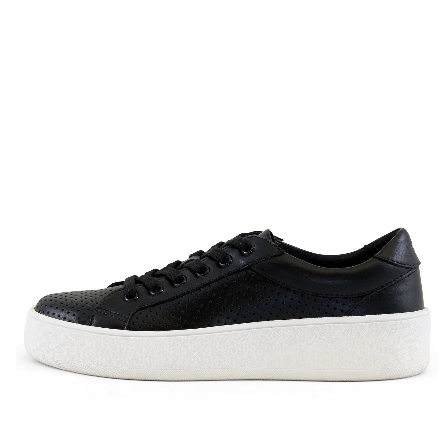 Manila Perf Lace up Sneaker Black