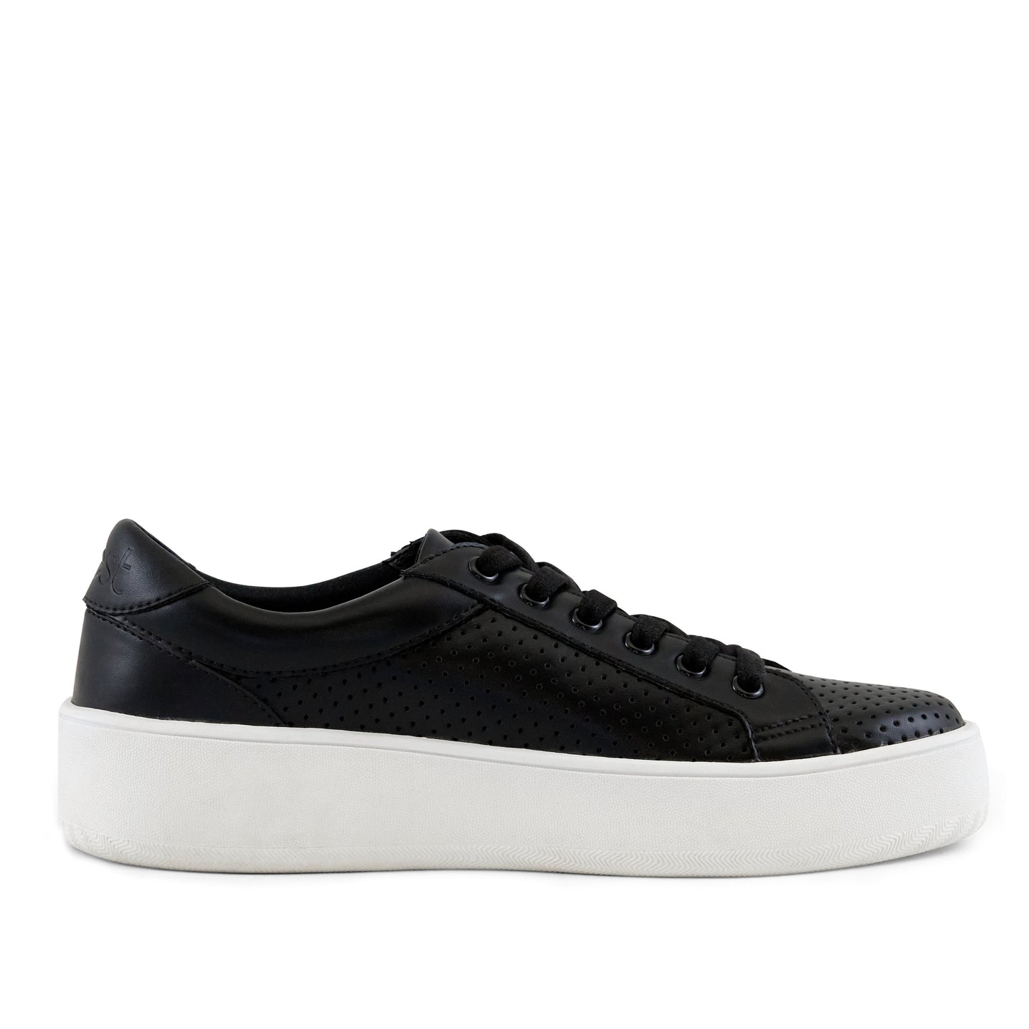 Manila Perf Lace up Sneaker Black