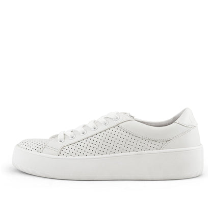 Women's Manila Perf Lace Up Sneaker White