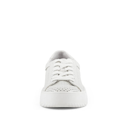 Women's Manila Perf Lace Up Sneaker White