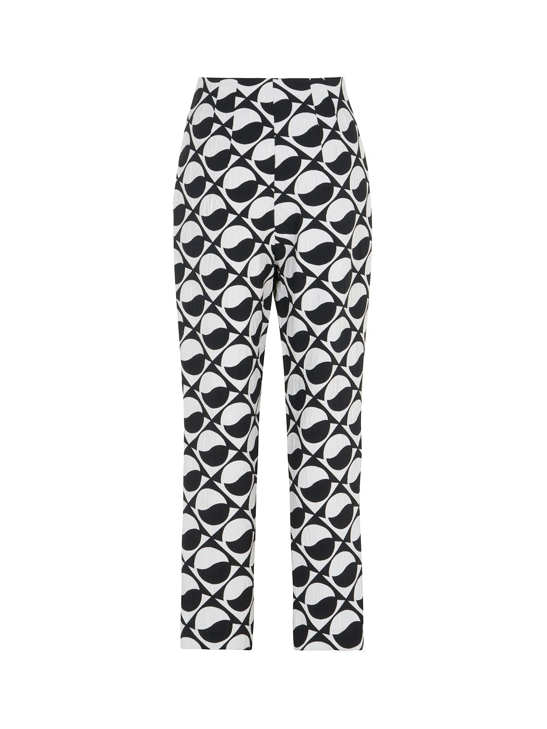 Printed High-Waisted Pants