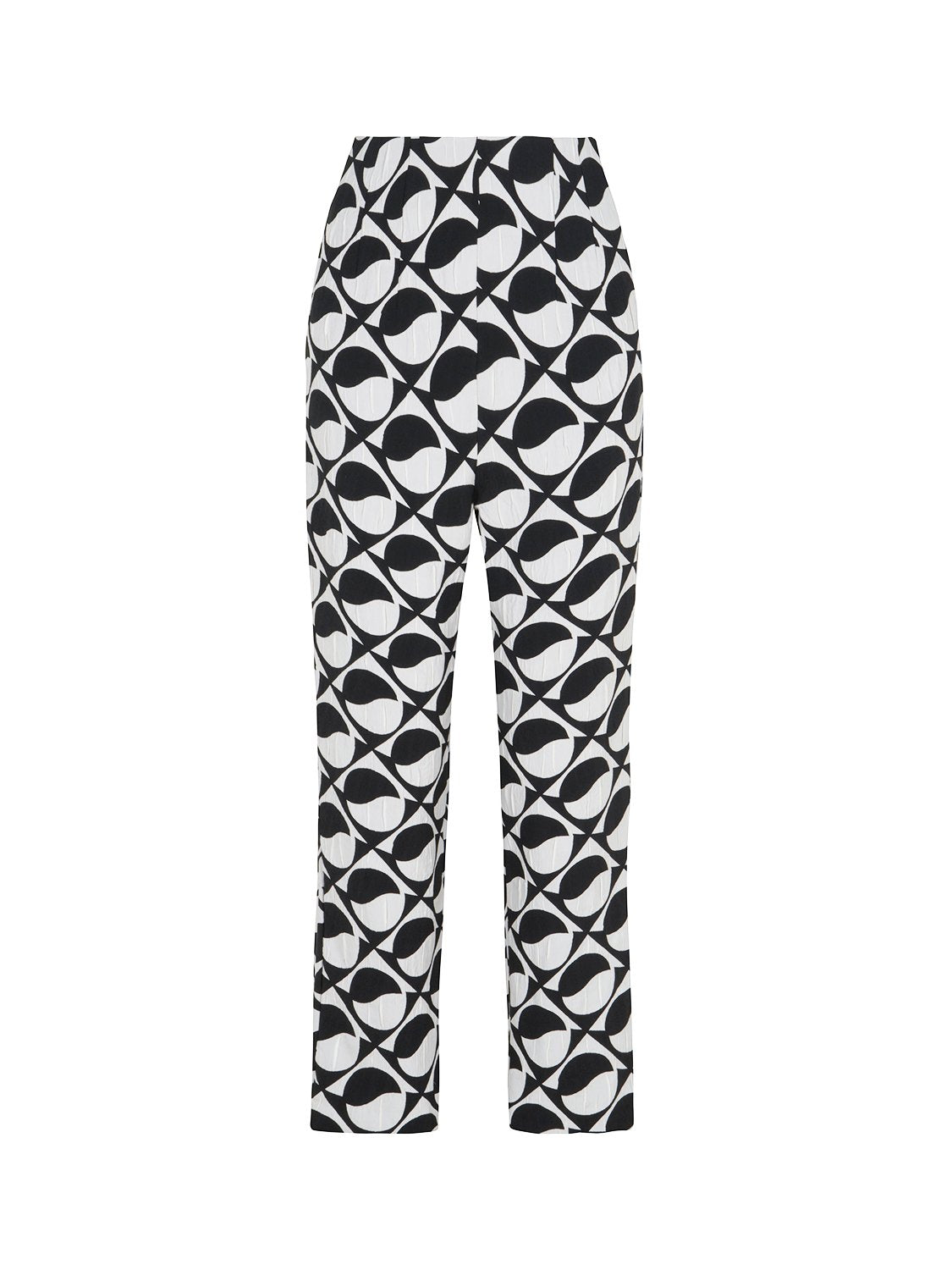 Printed High-Waisted Pants