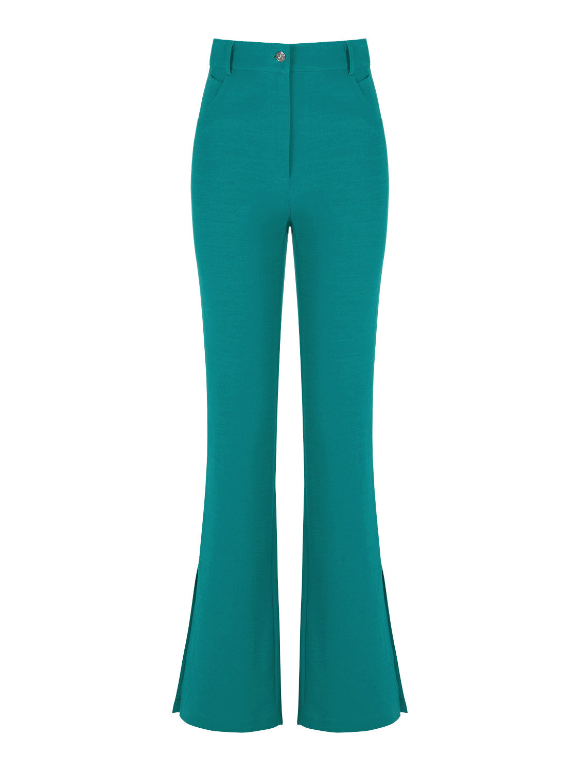 High-Waisted Slit Pants