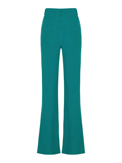 High-Waisted Slit Pants