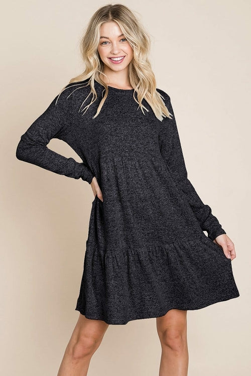 Pleated Mini Dress