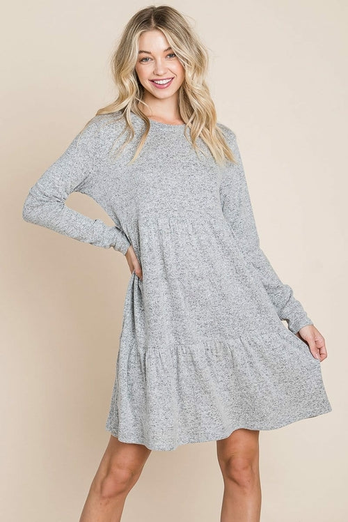 Pleated Mini Dress