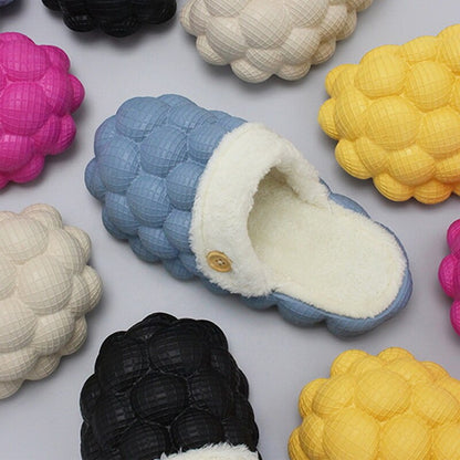 Non-slip Warm Cotton Bubble Slides