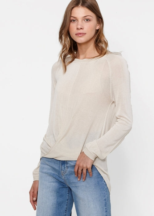 Wrap Hem Sweater In Monroe