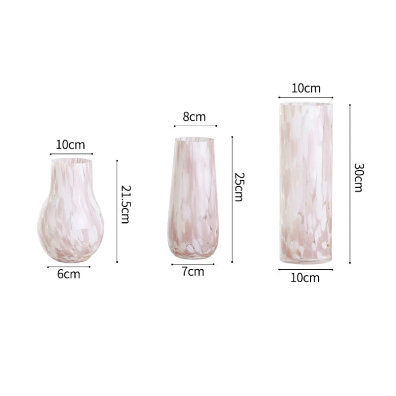 Medieval Glass Vase Pink