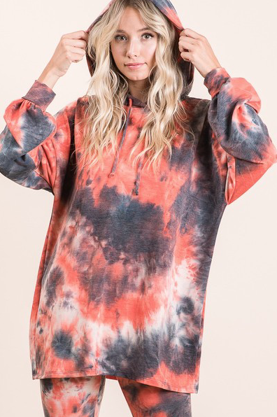 Liliana Hooded Tie Dye Yoga Set