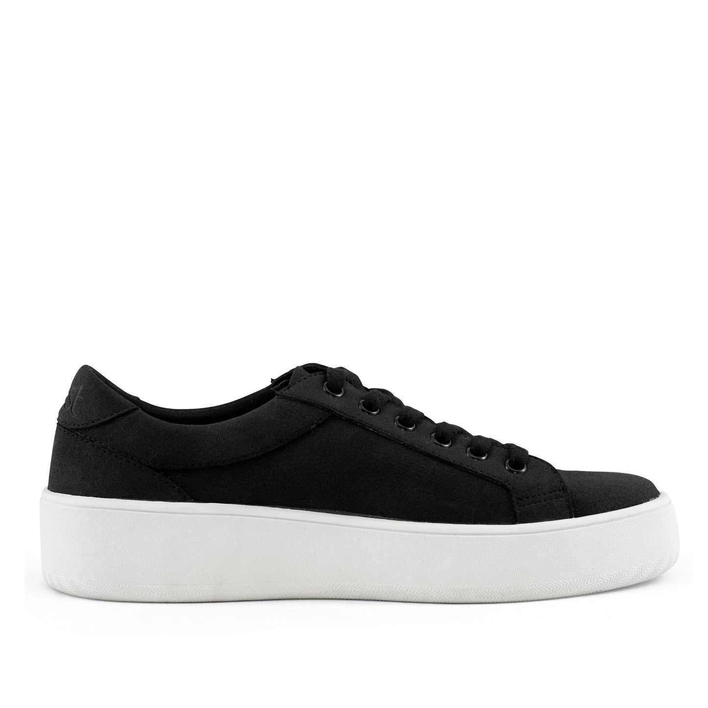 Venice Micro Suede Lace Up Sneaker Black