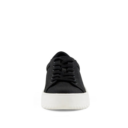 Venice Micro Suede Lace Up Sneaker Black