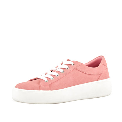 Venice Micro Suede Lace Up Sneaker Pink