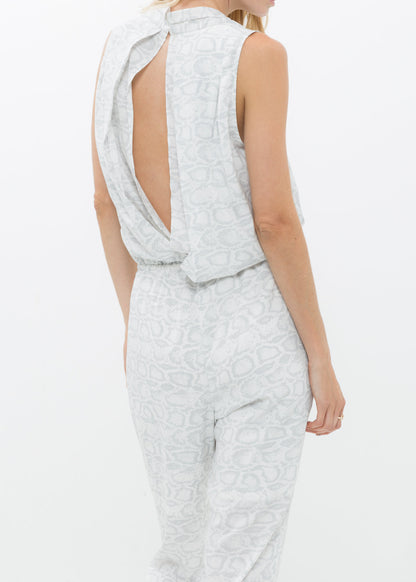 Light Formal Sleeveless V-Neck Jumpsuit