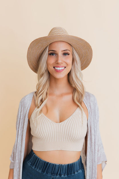 Western Whisper Straw Brim Hat