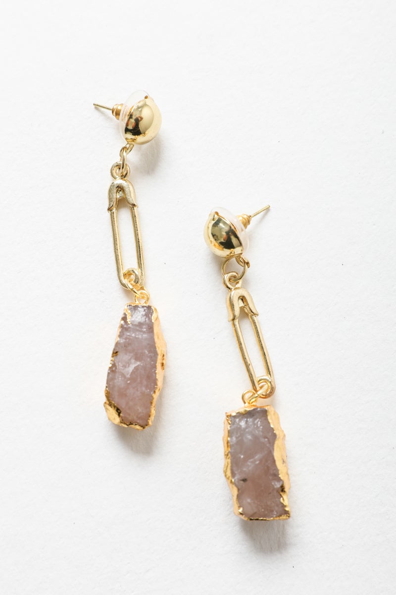 Gem Stone Fashion Earrings