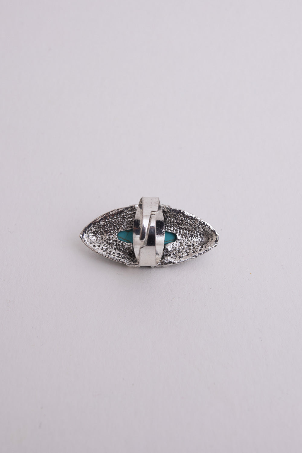 Turquoise Marquise Cut Silver Ring