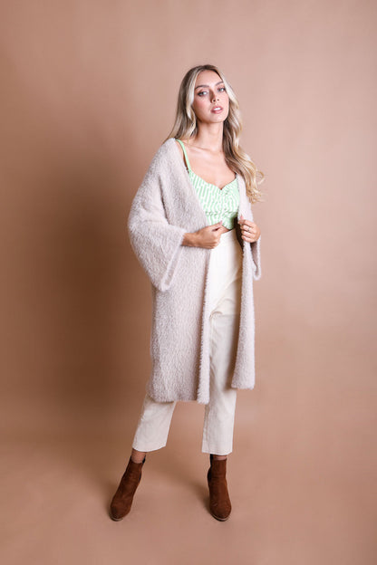 Ultra-Soft Luxe Mohair Knit Cardigan