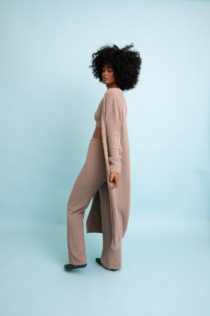 Ultra-soft Boucle Longline Cardigan