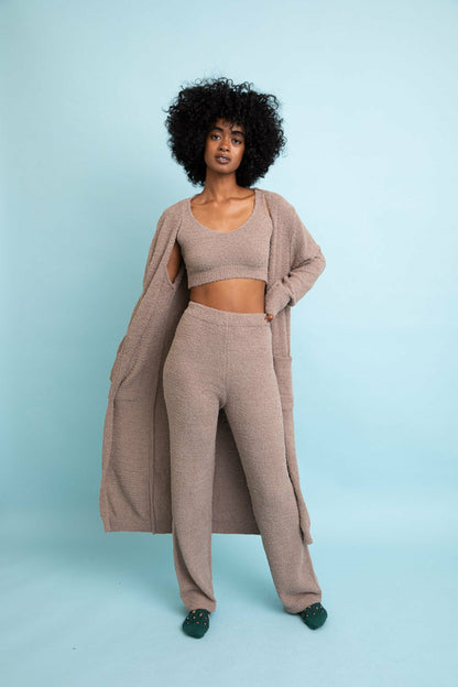 Ultra-soft Boucle Longline Cardigan