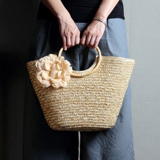 Woven Straw Totebag