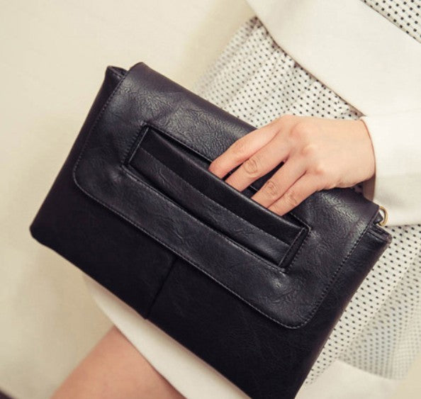 Vegan Leather Envelope Clutch Bag