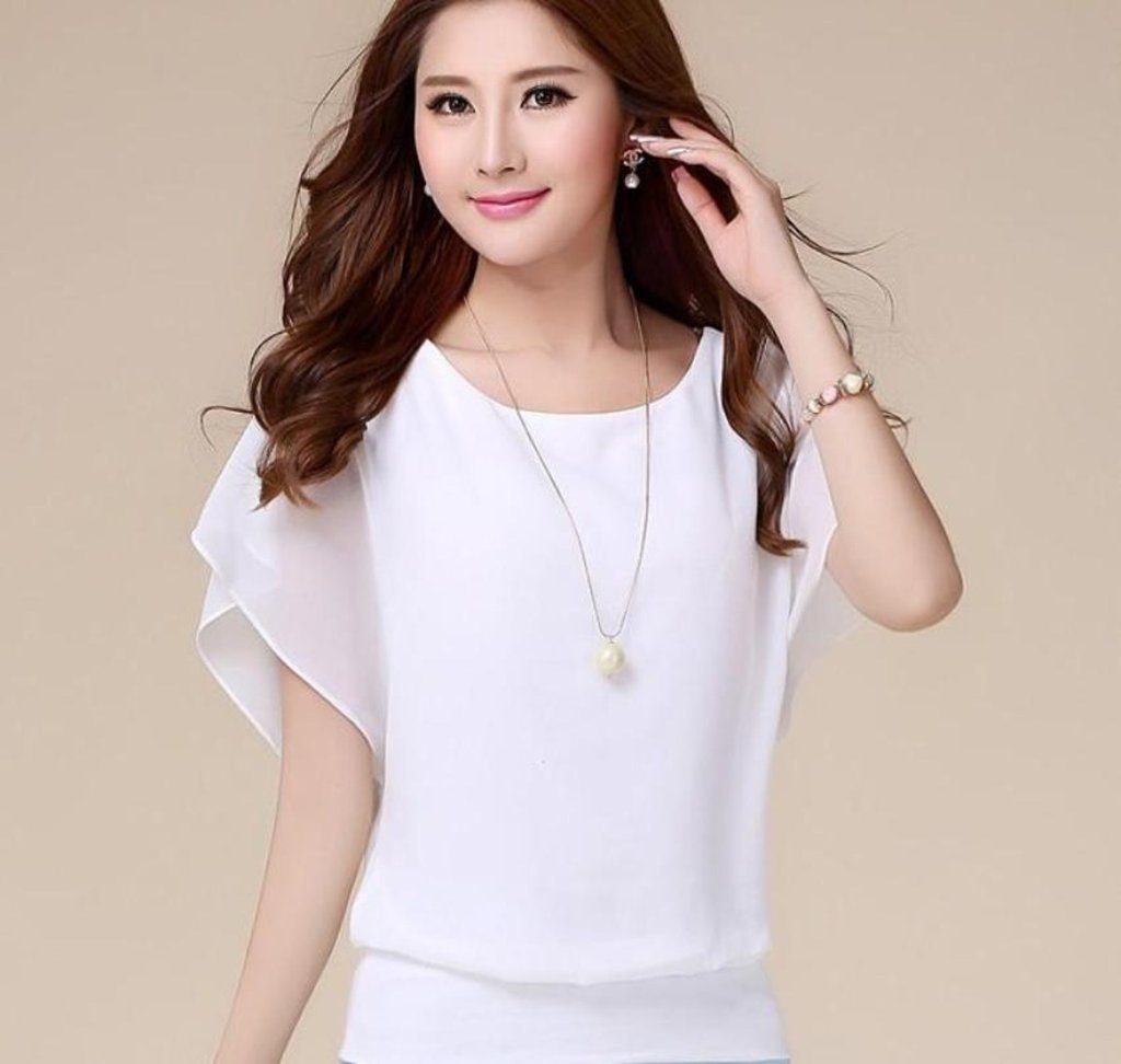 Batwing Chiffon Blouse