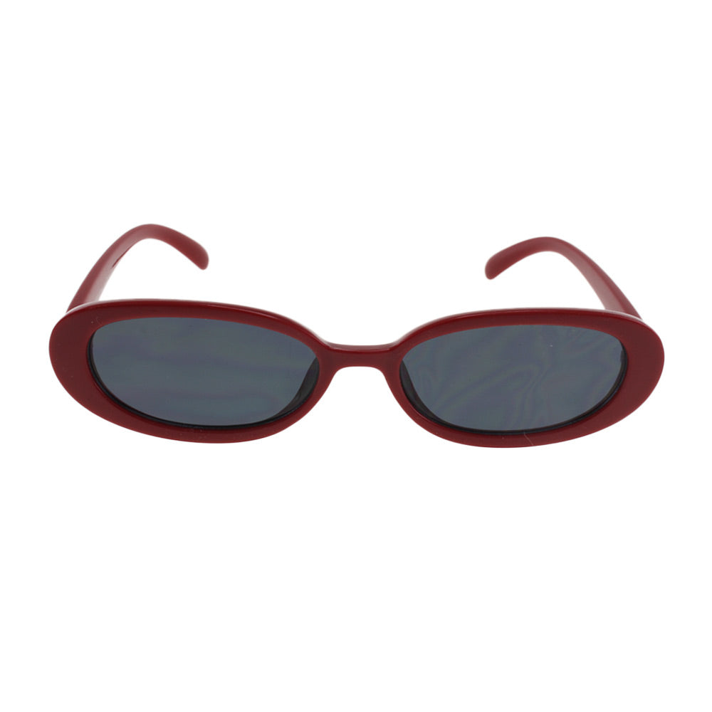 Blair Sunglasses in Red / Smoke