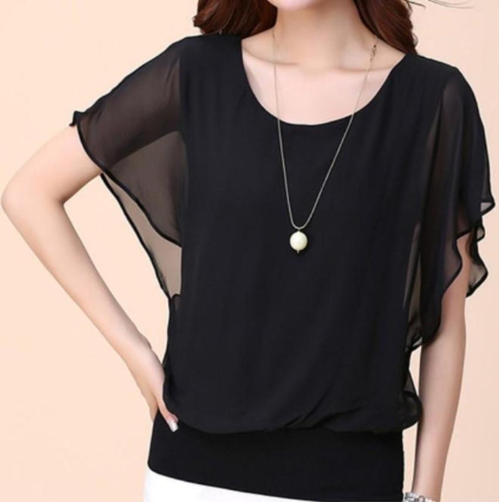 Batwing Chiffon Blouse