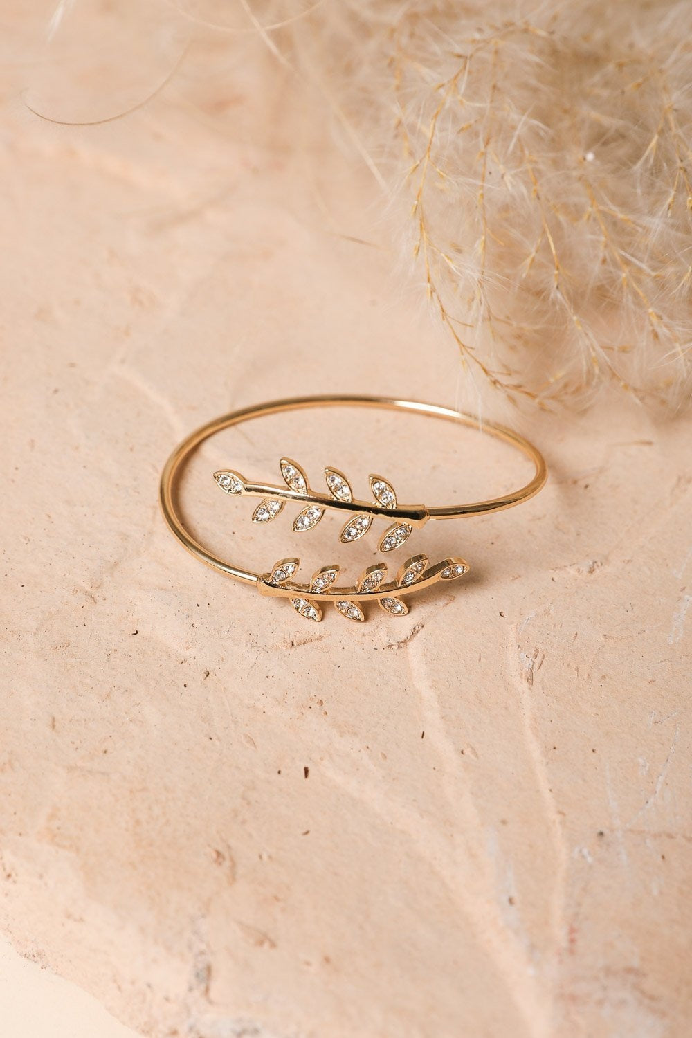 Olive Branch Minimal Bracelet