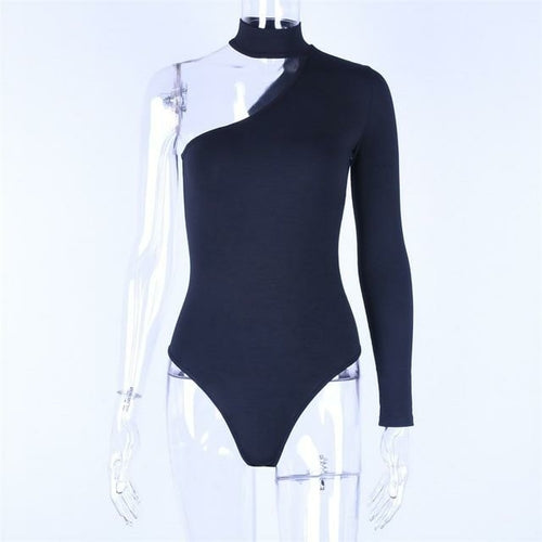 one-shoulder body suit