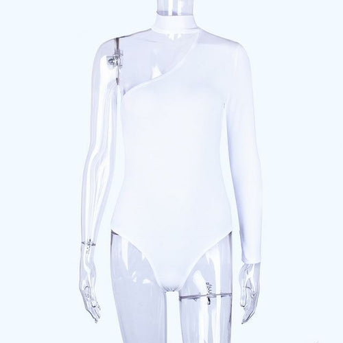 one-shoulder body suit